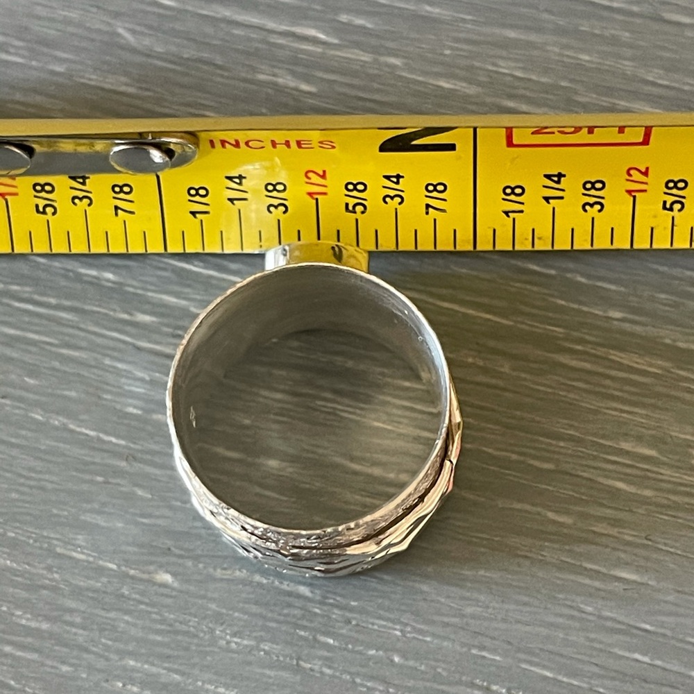 Amethyst Sterling Silver Spinner Ring - image 7